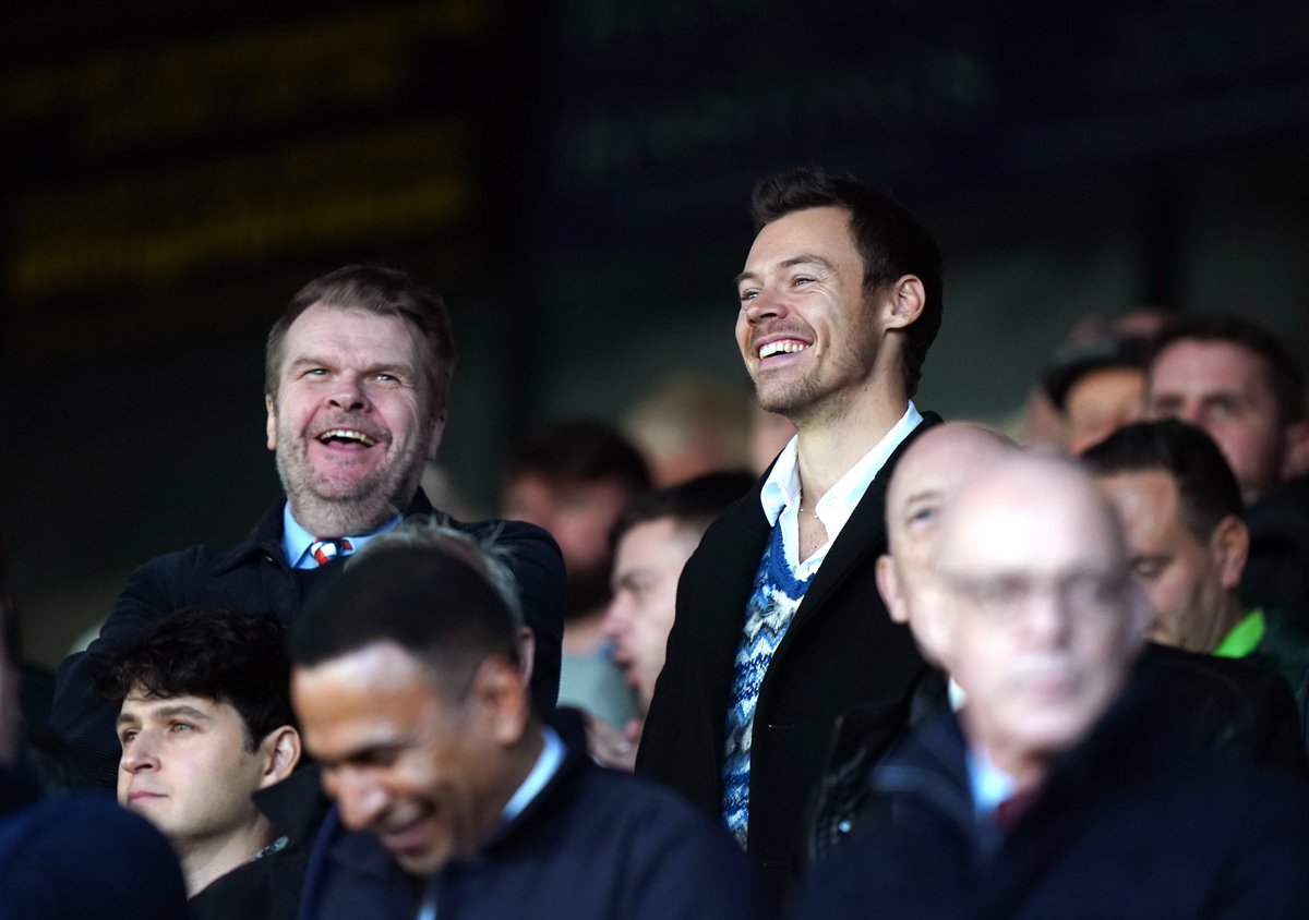 Harry and Rob Stringer at Kenilworth Road watching Luton vs Man United today - February 18