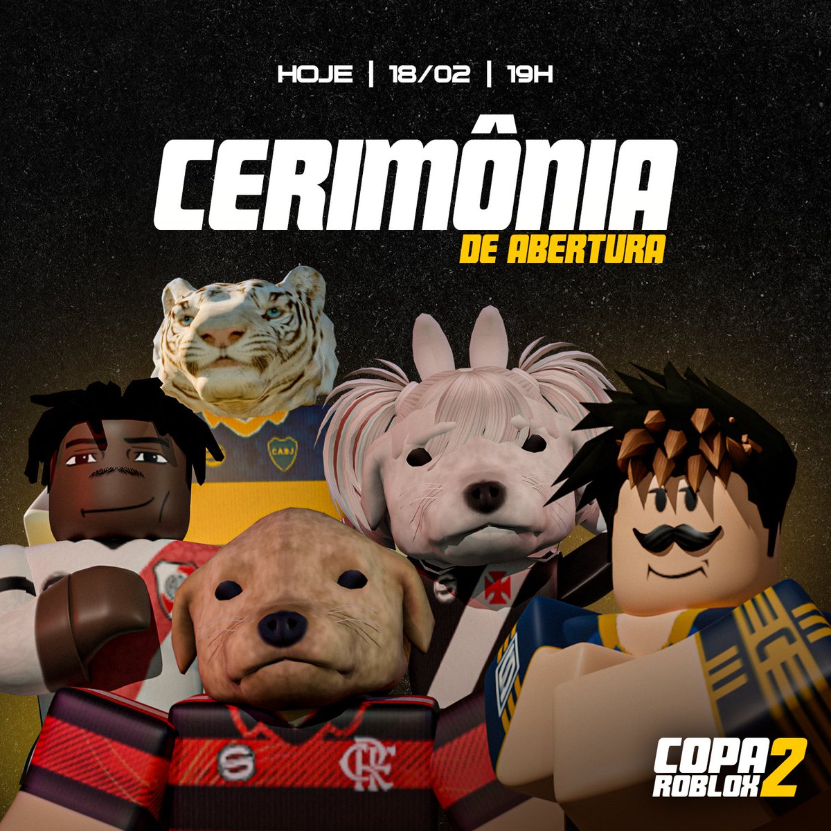 Noitedecopa's tweet image. Nesse momento estamos tendo o sorteio da #CopaRoblox2, para qual equipe você vai torcer nessa grande competição?
📷 @Copa_Roblox
