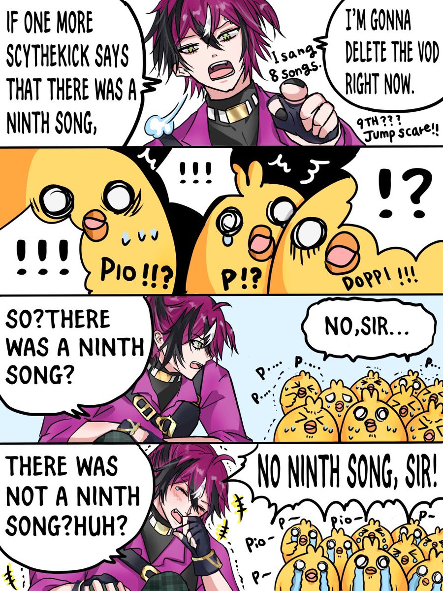 Yes…8 songs😀💜Piochan🐣
This story is a bit different from how they talked on real stream. Deformed😆