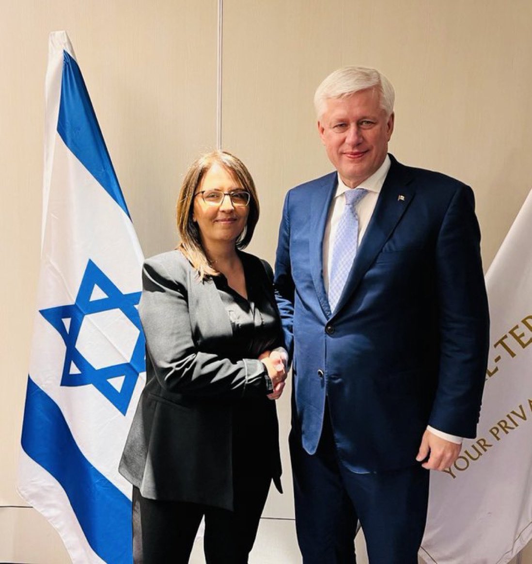 Warm thanks to Israeli Intelligence Minister and IDU Vicechair @GilaGamliel for welcoming me to Tel Aviv today. Thank you for the candid discussion of the challenges facing Israel and for your ongoing engagement with @idualliance. Photo credit: Minister @GilaGamliel