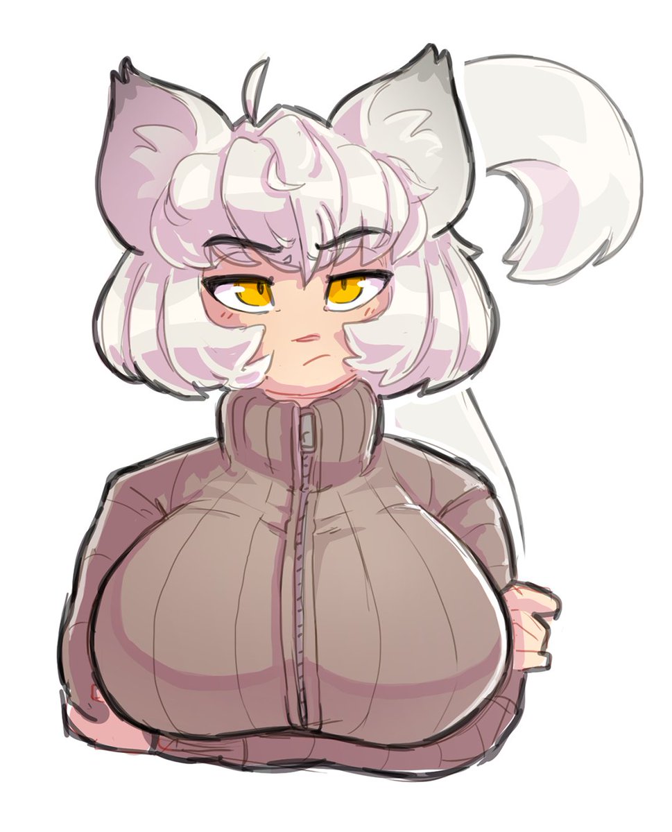 Too tired for a proper sketch today so just decided to give the catgirl some colours