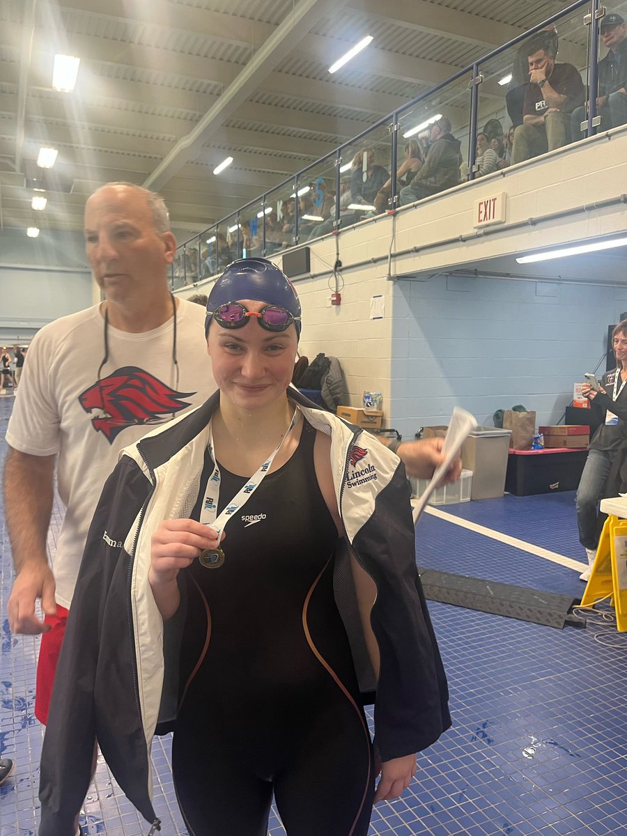 LHSRI_Athletics's tweet photo. Great performances from our girls swim team today at the Division Championships.  The following were Division Champs.
200 Medley Relay - 1st place (DeCarvalho, Iacobucci, Richards, Parent).  100 butterfly - 1st place, Richards. 100 breaststroke - 1st place,  Iacobucci. @LHSRI https://t.co/ad5WydiIai