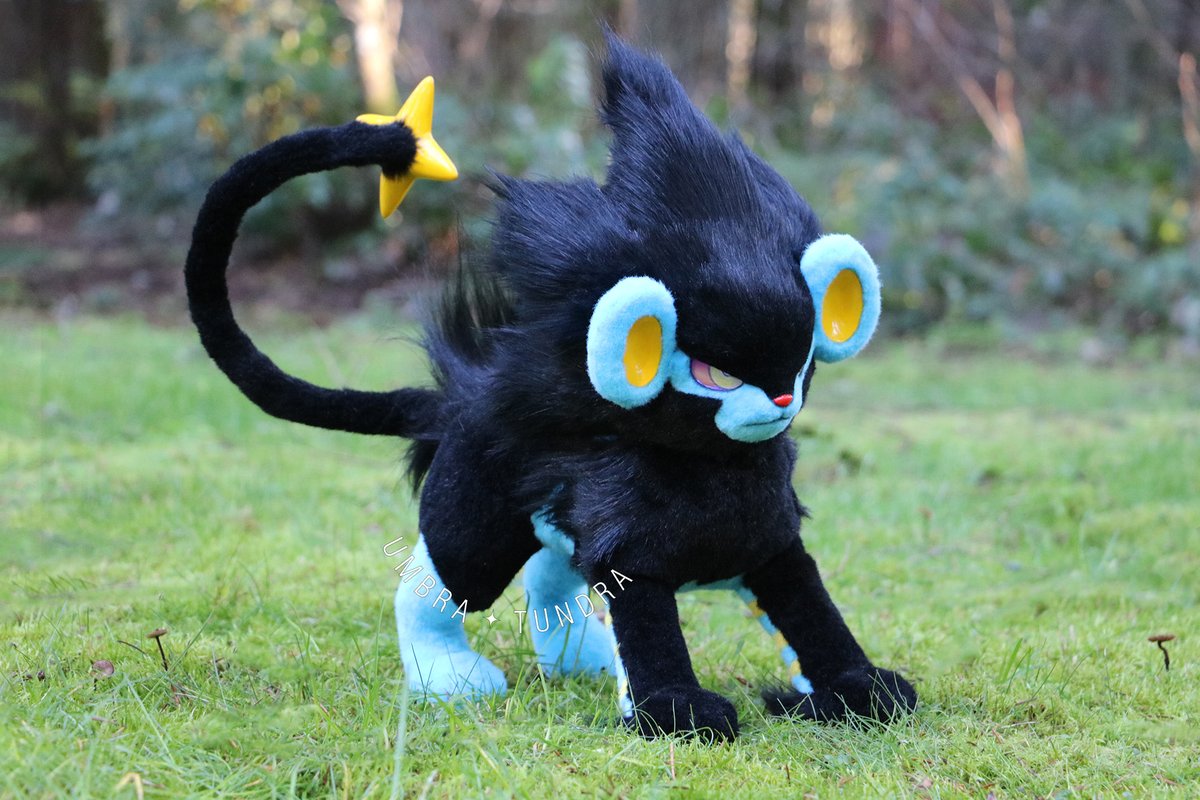 Male Luxray, one of my faves! 🌟Handmade poseable art doll