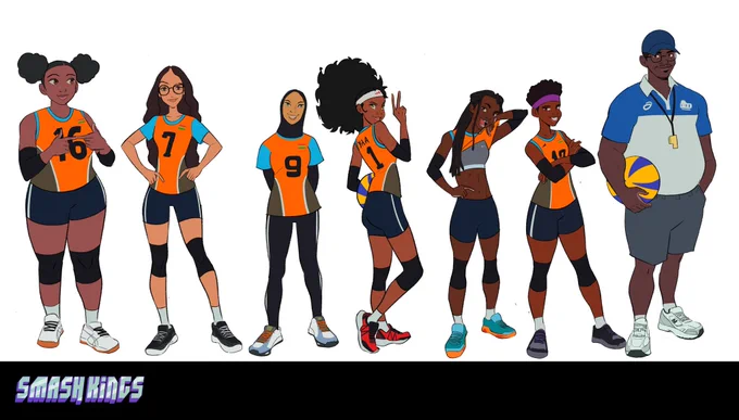 Team Yaa with Coach Ken#brakustar #smashkings #lineup #oc #characterdesign 