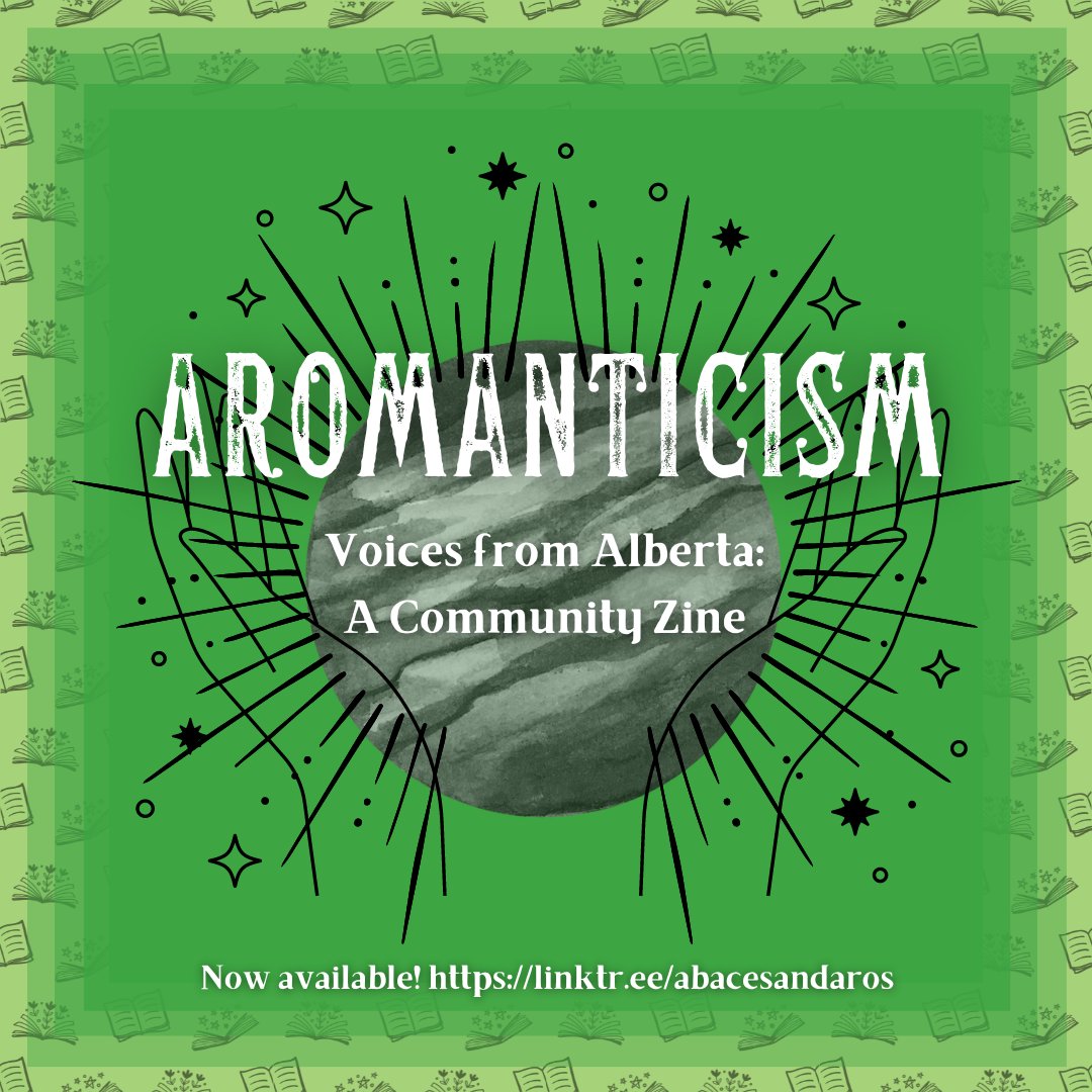 In celebration of Aro Week, we have published a Zine! AROMANTICISM features original works from aro-spec folks across Alberta, sharing their stories &amp; experiences. See the link in our bio for a PDF version. Prints are also available - email us to request one!
