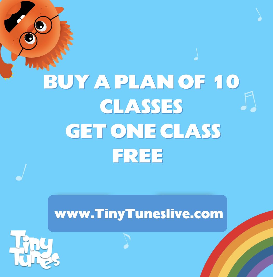 Tiny Tunes Classes back on this week from half term . Book at tinytuneslive.com