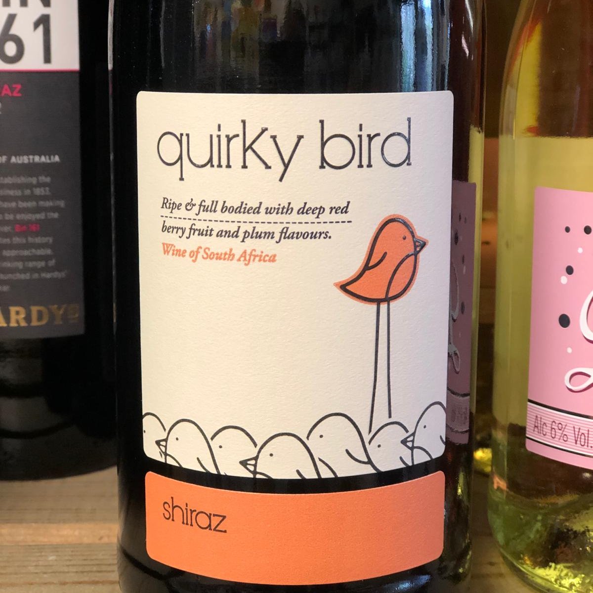 On National Drink Wine Day, why not try our current favourite, the wonderfully named 'Quirky Bird' - a deliciously ripe &amp; full-bodied Shiraz from South Africa. Cheers! #NationalDrinkWineDay 🍷