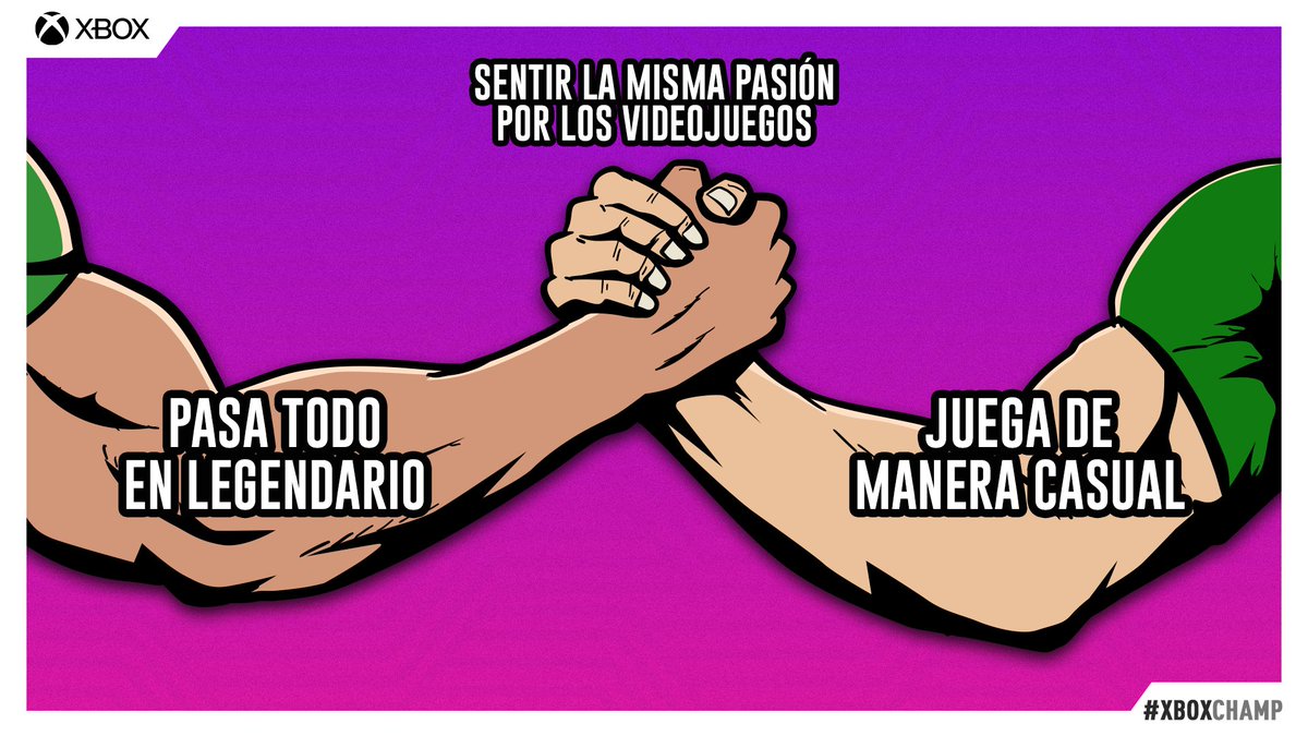 XboxColombia's tweet photo. Todos tenemos algo en común, el amor y pasión por los videojuegos nos unen. Eso es #XboxChamp https://t.co/2PFZidJorS