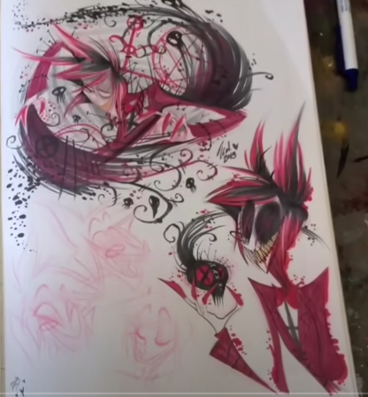 TheSpaceHatter's tweet photo. Stumbled upon an almost 10 year old video of Viv showing off her sketchbook on Drawing Tutorials Online's channel and there's a couple of goodies in here asdafs

Thead ahead 🧵

He's some early Al and Angel along with JayJay and another Wolf girl I do not know the name of https://t.co/eMW2BtKGl2