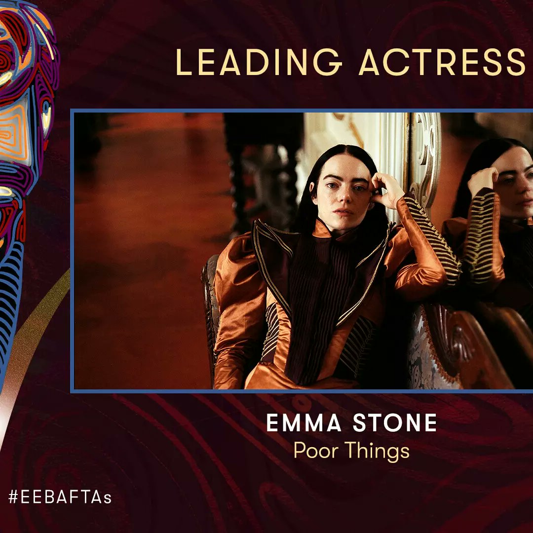 jairovargasf's tweet photo. Ganadores Premios BAFTA 2024:Emma Stone (Pobres Criaturas),Robert Downey Jr  y Cillian Murphy (Oppenheimer),Chistopher Nolan (Director de Oppenheimer) y Mejor pelicula Oppenheimer..@bafta #bafta2024 #gbr #movies #fansmovies 😃🎬🎥🏆🌎. https://t.co/kJOhdLZr3i