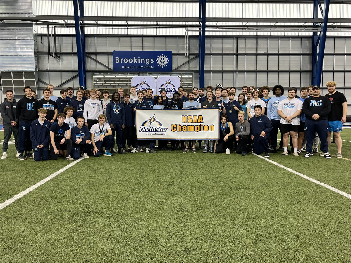 🏆 CONGRATS to @DSU_Trojans on winning their 3rd straight NSAA Men’s Indoor Track &amp; Field Championship!