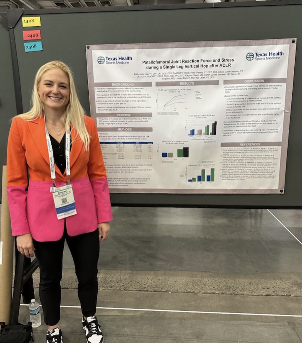 We love our Physical Therapist! Bobby Jean Lee PT, DPT, LAT, FAAOMPT, CSCS, USAW presented at the American Physical Therapy Association Combined Sessions Meeting in Boston this weekend! We are so lucky to have her at TCU! 🐸💜