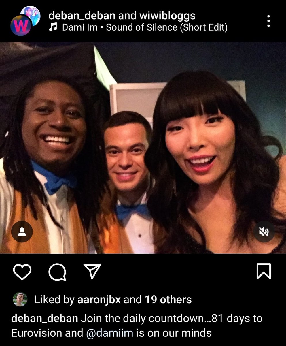 An interesting post from Deban with Dami Im 🤔