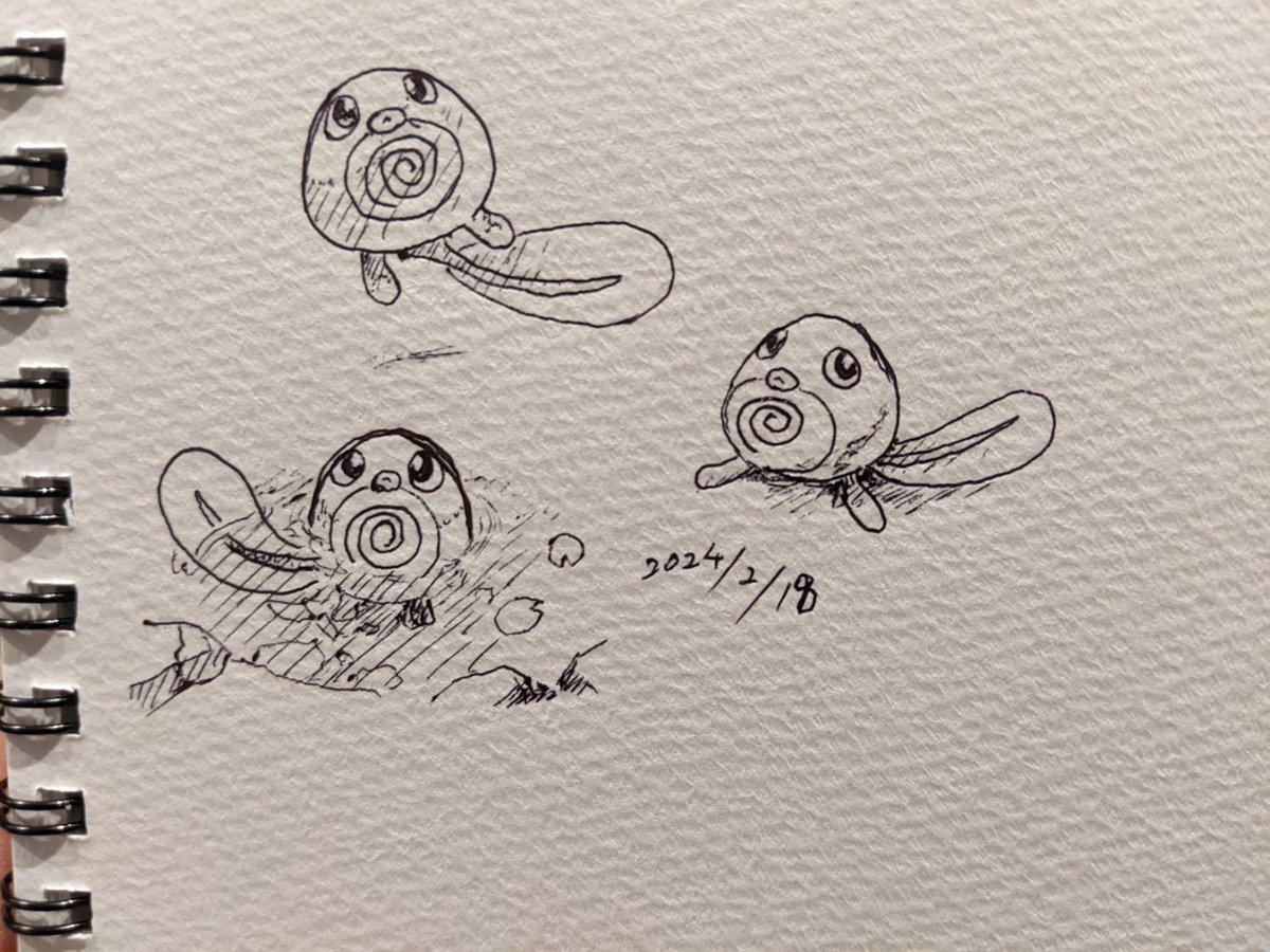 ニョロモ 赤緑より金銀のときのほうが使ってたなあ ニョロトノ好きだから カキカキ。 