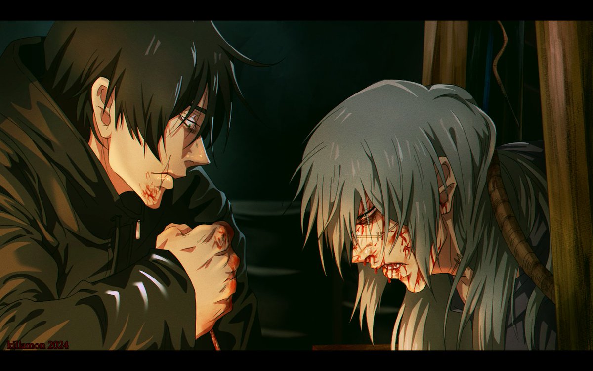 killamons's tweet image. JJK (Toji &amp;amp; Mahito focused) x I Saw the Devil crossover screencap redraws

#JujustuKaisen #呪術廻戦