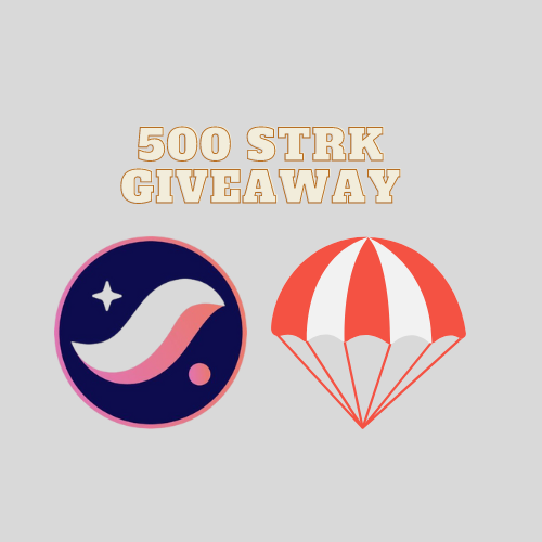 Giveaway🎉 $STRK airdrobu alamayanlar için yaklaşık 1000$'lık çekiliş düzenliyoruz 🤝 5 kişiye 500 $STRK ▶️ Takip @0xRemiss @0xlemma @ogichain @ALyatu_ @0xumutcan ▶️ Like & RT ▶️ 48 saat