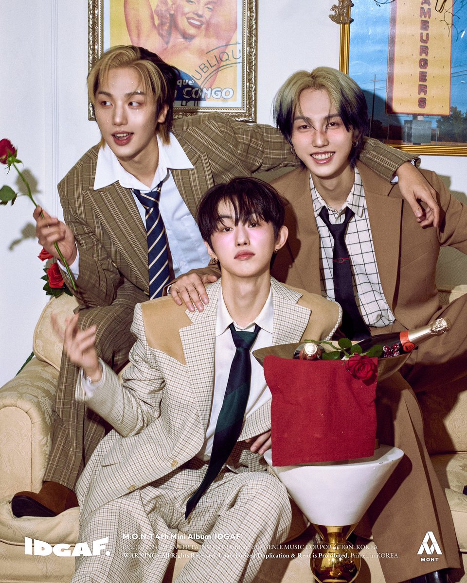 MontMexico_Off's tweet photo. M.O.N.T 4th MINI ALBUM 'IDGAF'

[📷]
GROUP CONCEPT TEASER

#Narachan #Bitsaeon #Roda
#나라찬 #빛새온 #로다

FECHA DEL LANZAMIENTO DEL ÁLBUM 
💿 2024.02.27. 12:00PM KST

#MONT #몬트
#MONT_IDGAF #몬트_IDGAF https://t.co/tHrPDykav1