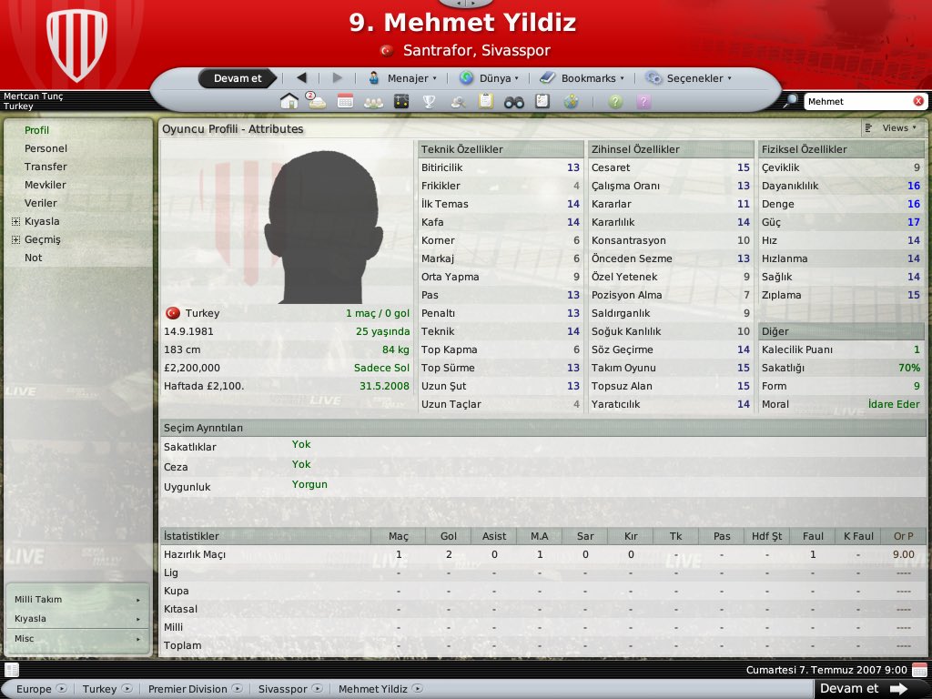 mert_twn's tweet image. #FM08 Mehmet Yıldız