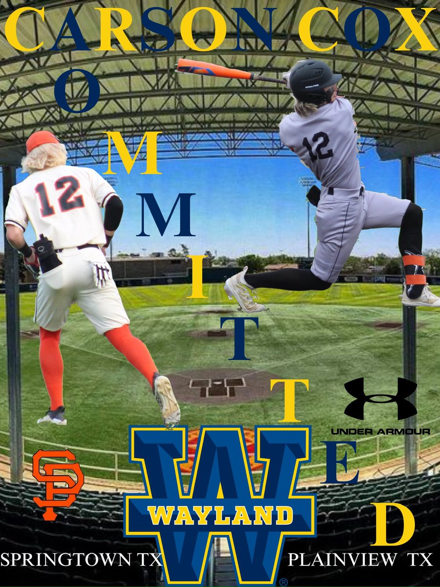 Carson Cox (@carsonc88238127) on Twitter photo After the many Opportunities that I have been given, I’m humbled and grateful to Announce that I will be furthering my athletic and academic career with <a href="/wbu_baseball/">WBU Baseball</a>! All thanks to God, Coaches, and my Family!
Proud to be a Pioneer!
<a href="/BcookBrett/">Brett Cook</a> <a href="/tweldon25/">Todd Weldon</a> <a href="/Pojobaseball/">Springtown Baseball</a> After the many Opportunities that I have been given, I’m humbled and grateful to Announce that I will be furthering my athletic and academic career with <a href="/wbu_baseball/">WBU Baseball</a>! All thanks to God, Coaches, and my Family!
Proud to be a Pioneer!
<a href="/BcookBrett/">Brett Cook</a> <a href="/tweldon25/">Todd Weldon</a> <a href="/Pojobaseball/">Springtown Baseball</a>
