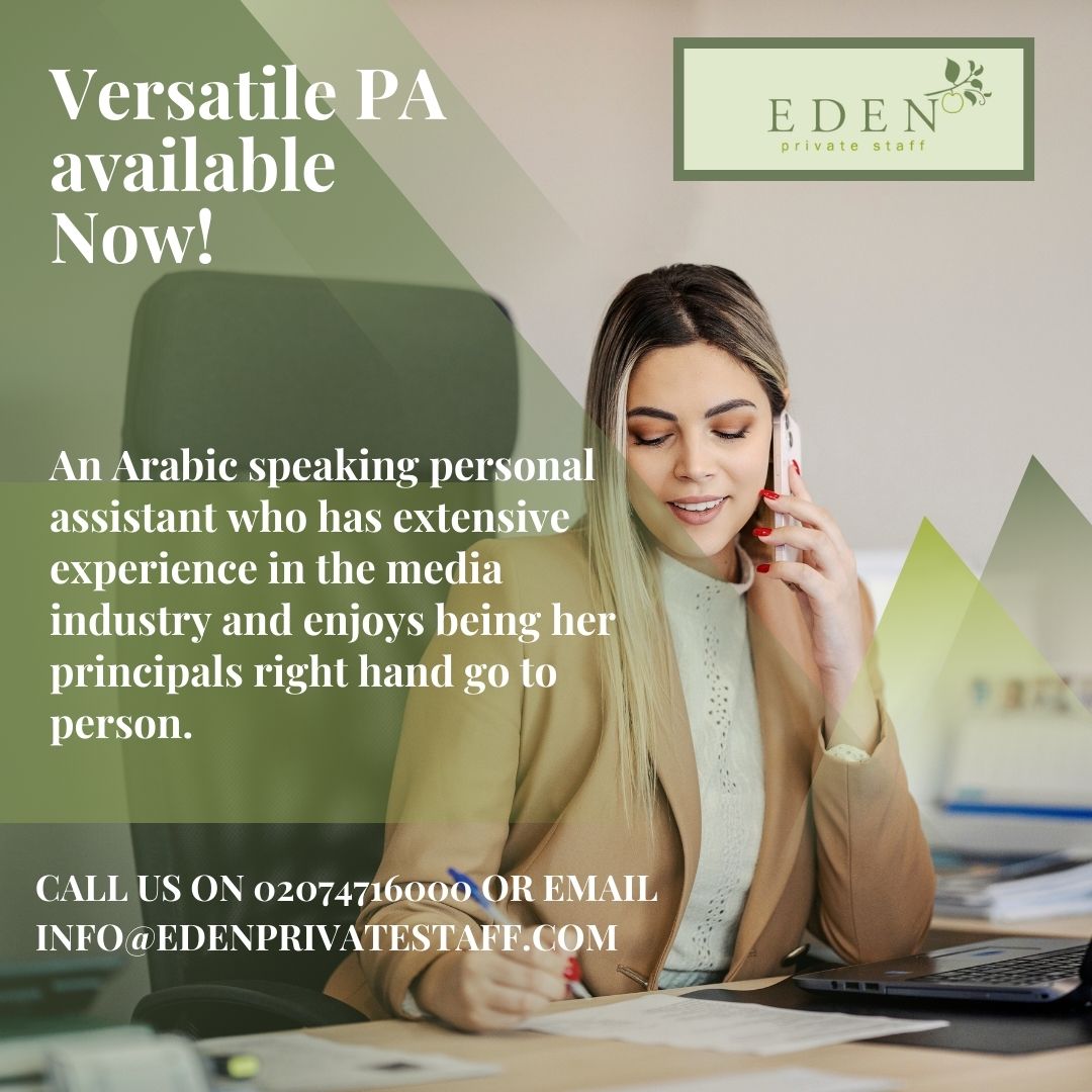 EdenPrivateStaf's tweet photo. https://t.co/TR3jU5Q2bz
#PersonalAssistant #personalassistants #privatewealth #PA #EA #familyoffice #familyoffices #executivepa #privatepa #privatebanking #privateequity #parecruitment #ExecutiveAssistant https://t.co/MSPfd2JuMC