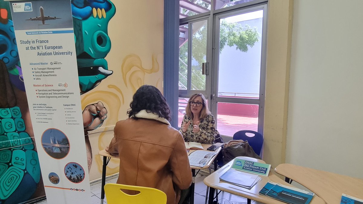 KrisztinaWale's tweet photo. L'ingénierie en aviation est très bien représentée à #TMEF 2024 à Mexico @ifal_mx @CampusFranceMex avec la promotion des Masters! @ISAE_officiel @enacfrance @IPSA https://t.co/71xDc64TKX