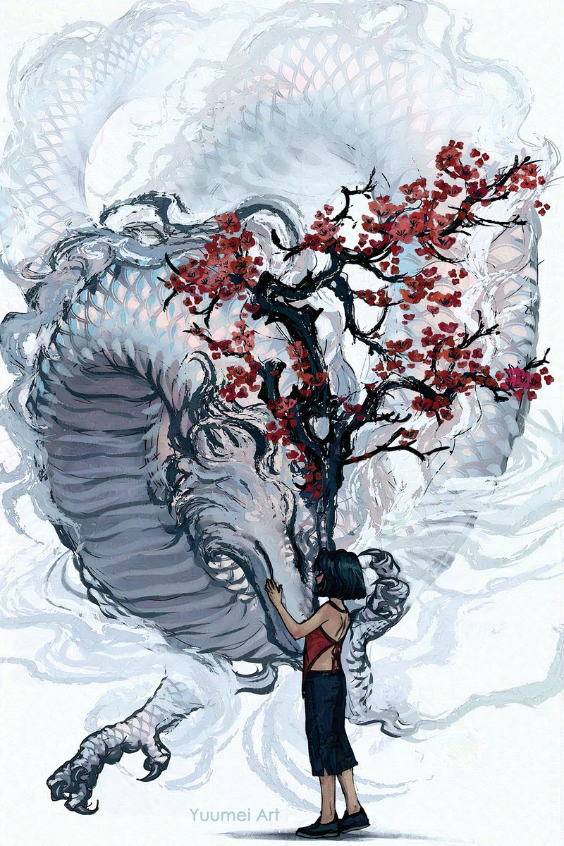 Yuumei_Art's tweet photo. Tribute to my late grandma who was born in the year of the dragon. It’s my first Chinese New Year without her and I miss her so much.

When my parents divorced and essentially abandoned me for their new families, it was my grandma and grandpa who made sure I still felt loved. https://t.co/lRk2QnYxbK