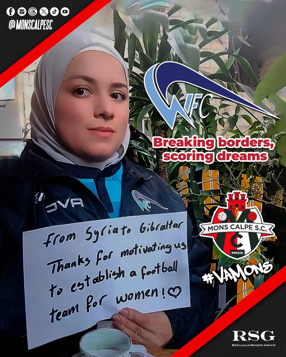 Mons Calpe S.C. Gibraltar (@monscalpesc) on Twitter photo ๐ฌ๐ง From Syria to Gibraltar, thank you for inspiring us to create a women's football team! Your strength and โโresilience transcend borders, motivating us to embrace diversity and unity. Gibraltar Wave FC, part of the Mons Calpe and RSG family, stands with you in empowering women ๐ฌ๐ง From Syria to Gibraltar, thank you for inspiring us to create a women's football team! Your strength and โโresilience transcend borders, motivating us to embrace diversity and unity. Gibraltar Wave FC, part of the Mons Calpe and RSG family, stands with you in empowering women