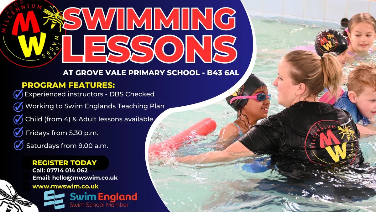 WarleyWASPS's tweet photo. We're still recruiting! We take swimmers aged 4 upwards, give us a try! Friday sessions are now limited! Adult lessons available too. https://t.co/460bl9ACgG