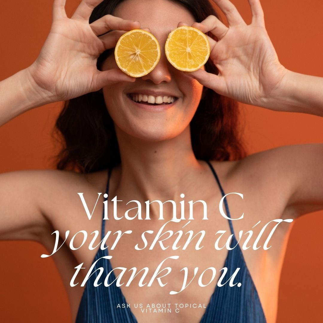 CaraMiaMedspa's tweet photo. ๐ Vitamin C isn't just for a healthy diet; it's your skin's best friend too!
Dive into the wonders of Vitamin C topicals for that enviable glow! ๐งก๐โโ๏ธ
#isclinical #zoskinhealth
#VitaminCSkin #GlowingComplexion #beauty #antiaging #glowingskin #glowup https://t.co/1vY9bse15x
