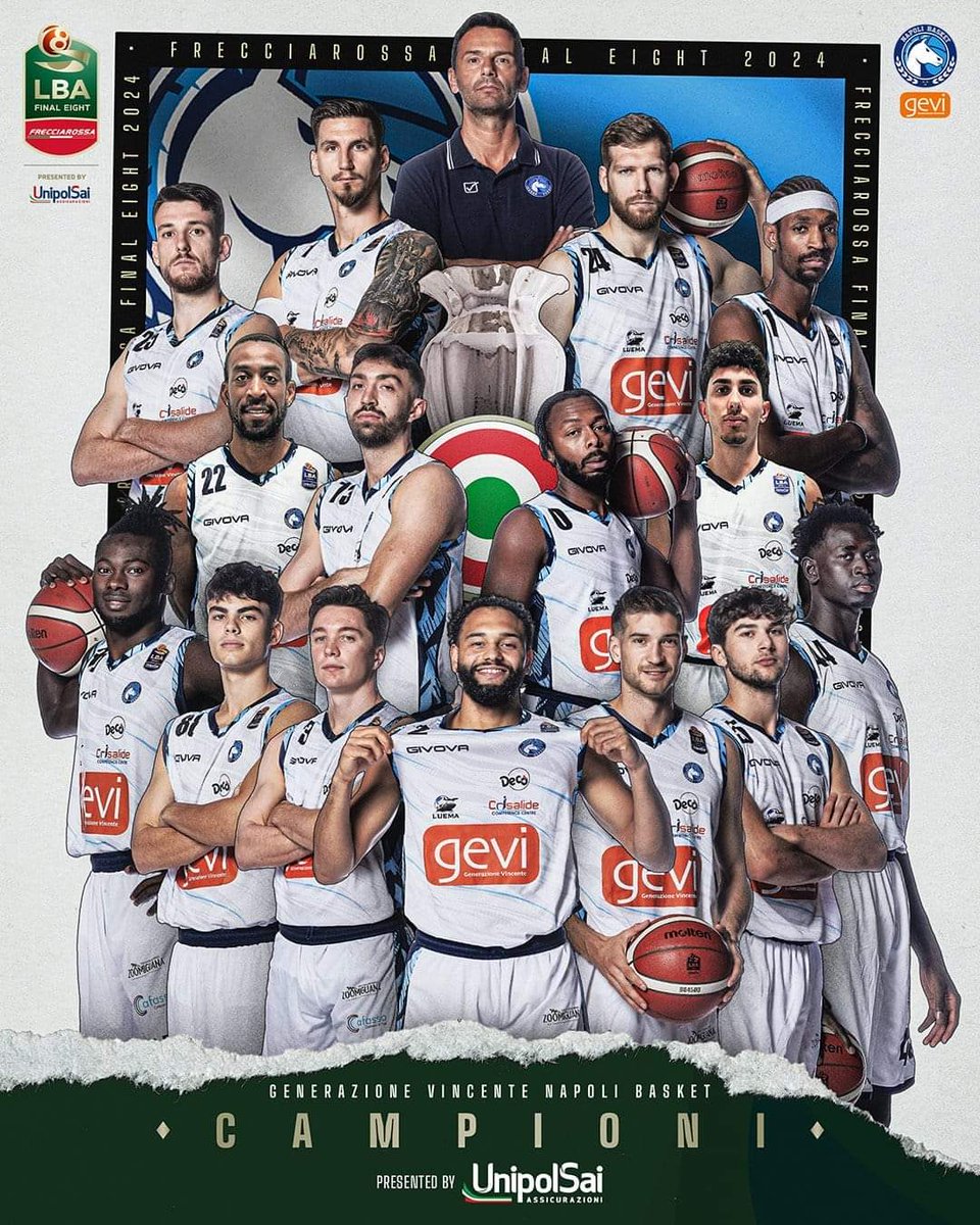 gerantony's tweet photo. La GeVi Napoli Basket è STORIA! 

Napoli torna a vincere la Coppa Italia dopo 18 anni 🏆

Battuta in finale l’Olimpia Milano 77-72🏀 https://t.co/Kd3VJ9kH0L