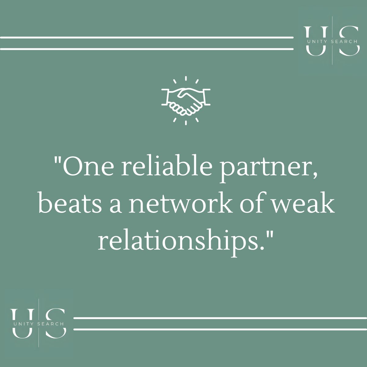 🤝 🤝 🤝 “Partner with one high-quality recruiter and allow them to understand your business” 👇

Hiring and retaining top talent is one of the hardest but most valuable aspects of running a business. (continued in comments)