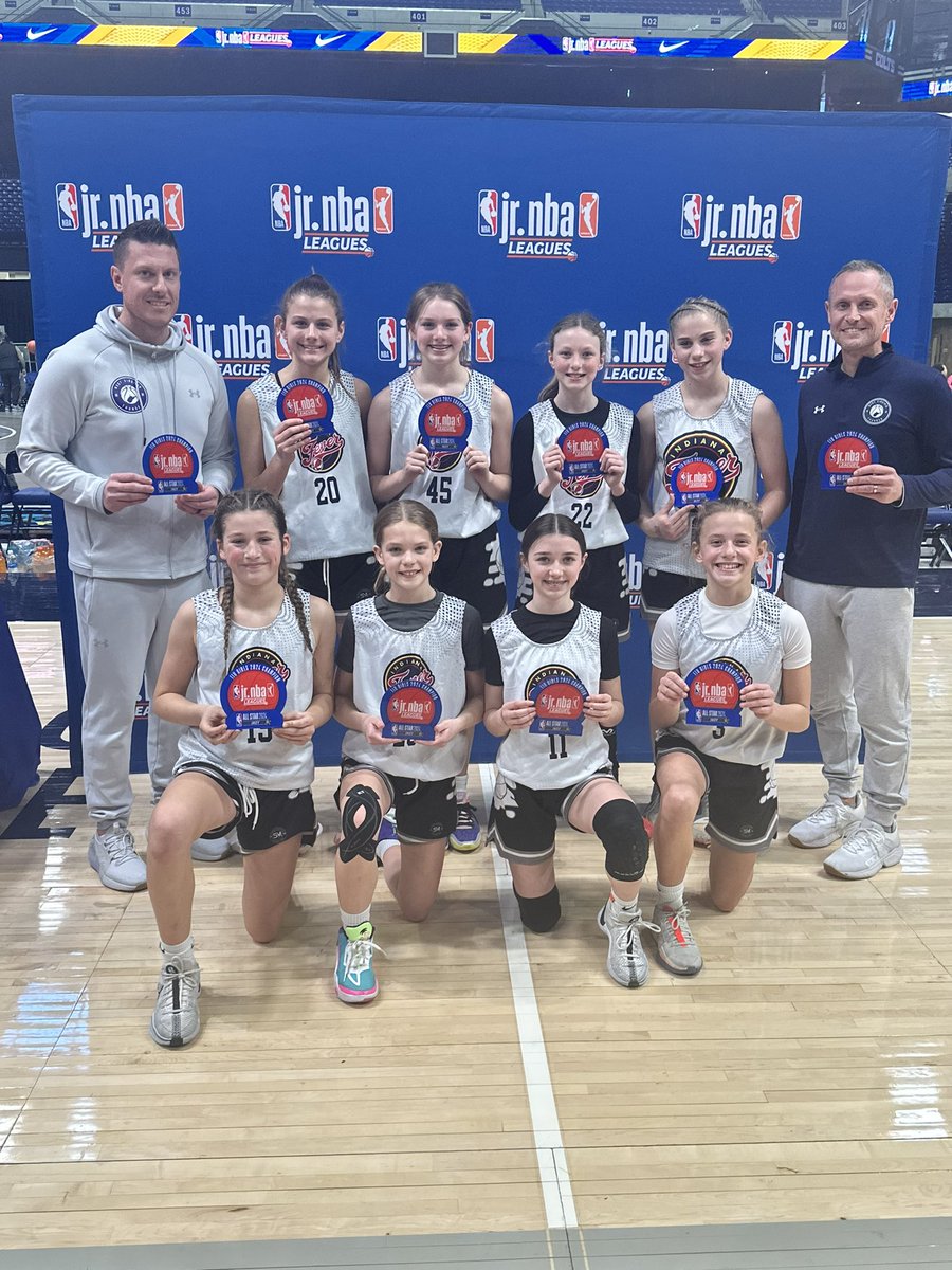 IBC14uMiller's tweet photo. Really cool for our team to experience playing at Lucas Oil Stadium today and winning the @jrnba All Star Weekend 12u girls tournament! Memories that will last a lifetime! https://t.co/U4q3UF3YWF