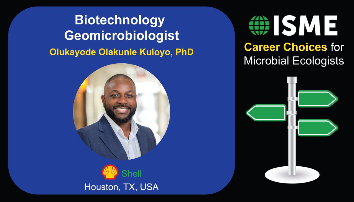ISME_microbes's tweet photo. The ISME ECSC is excited to explore Career Options for Microbial Ecologists!

This month we are featuring a Biotechnology Geomicrobiologist, Olukayode Olakunle Kuloyo (@kaykuloyo).

Read his full interview here: https://t.co/ADZEhmR2T5. https://t.co/Px7vJuLe9b