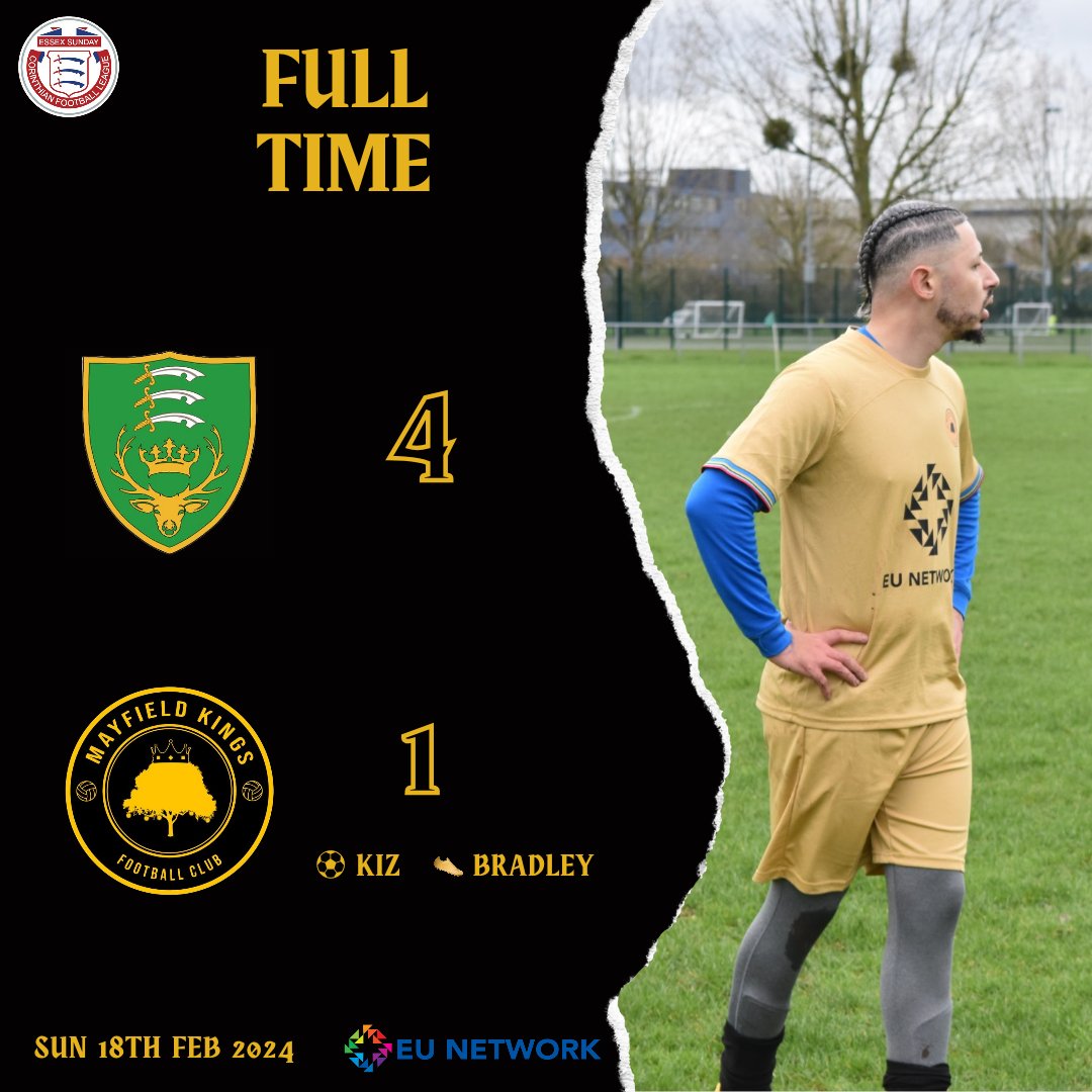 Defeat for the Kings.

👑🌳

⚽️ Kiz

🅰️ Bradley

#MayfieldKingsFC #SundayLeague #Football #UpTheKings