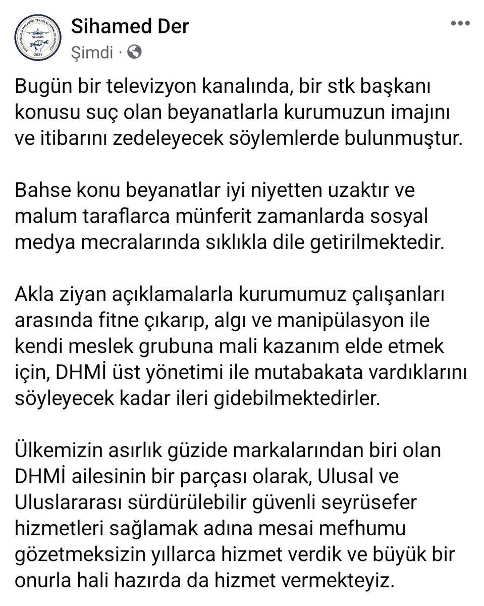 SihamedDernek's tweet photo. Mensubu olduğumuz, Ülkemizin güzide kurumu @dhmikurumsal üzerinden yapılan mesnetsiz açıklamalara karşı bildirimiz.

Kamuoyuna saygıyla duyurulur.

@RTErdogan 
@a_uraloglu 
@dhmihkeskin https://t.co/gTX6S1JSKj