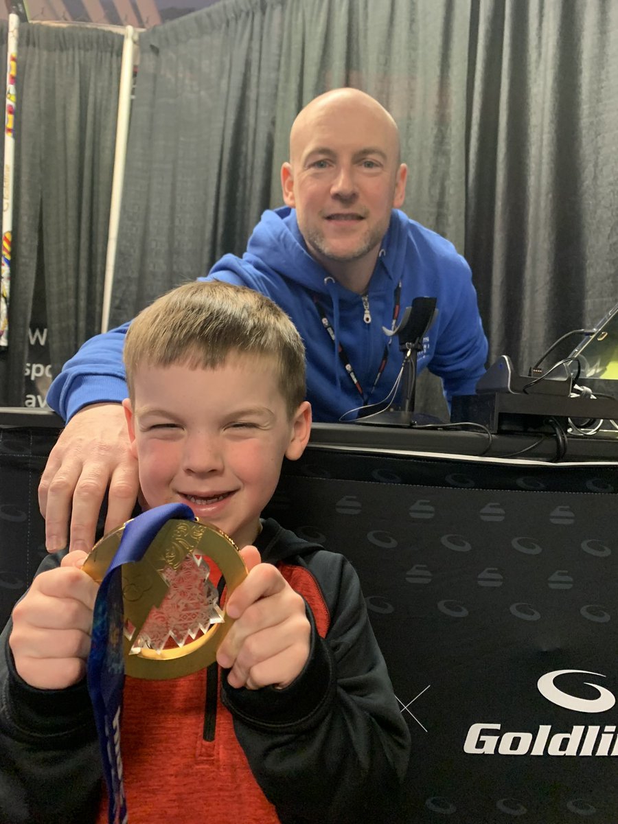 Hardly ever happens that the <a href="/CurlingCanada/">Curling Canada</a> merch checkout associate is an Olympic gold medalist. Thanks for making the kid’s day <a href="/ryanfry79/">Ryan Fry</a>!