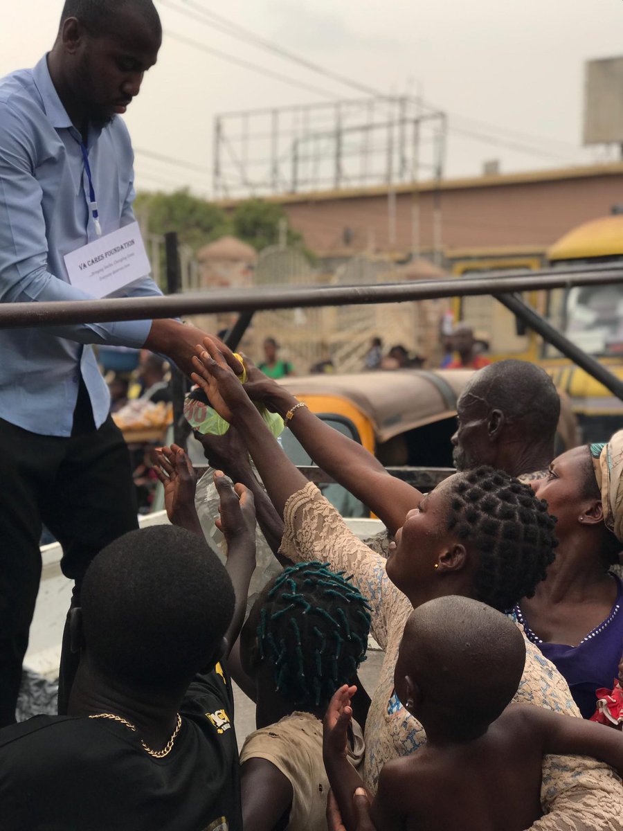 alma_oa's tweet photo. We were able to share food to about 100 children. Thank you guys children had smiles on their faces and food in their stomachs I'm so proud of @VACaresfound  please keep supporting us https://t.co/JFkoQLL1OA