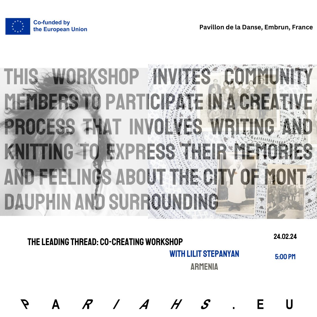 TodayArts's tweet photo. This workshop invites community members to participate in a creative process that involves writing and knitting to express their memories and feelings 
Join us to co-create with Lilit Stepanyan the collective artwork
https://t.co/KtKvji7cDU
#collectivememory #lilitstepanyan https://t.co/cc1UzkCFcs