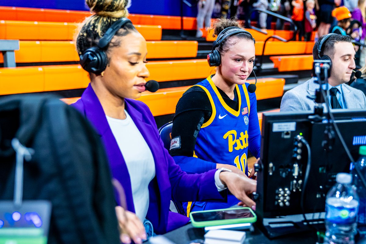 Big game off the bench ➡️ TV time ✨ @bellaperkins__ caught up with Jasmine Thomas on @accnetwork after her 16-point performance in the road DUB! #H2P // #BeDifferent