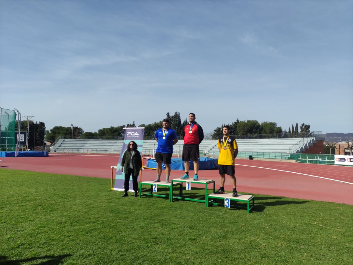CAIgualada's tweet photo. ALEIX CAMATS CAMPIÓ🥇Sub20 AL DISC + RÈCORD DELS CAMPIONATS i a 13cm del RÈCORD DE CATALUNYA😱😍 (56,41m)

GUIM MORCILLO SOTSCAMPIÓ🥈Sub20 a la Javelina (56,50m)

ELSA ALIAS SOTSCAMPIONA🥈 Sub20 al Martell (46,69m)

FERRAN SAGRERA TERCER🥉Sub20 al Martell (43,14m)

Llançadors🔝 https://t.co/6BsvJhVxcL