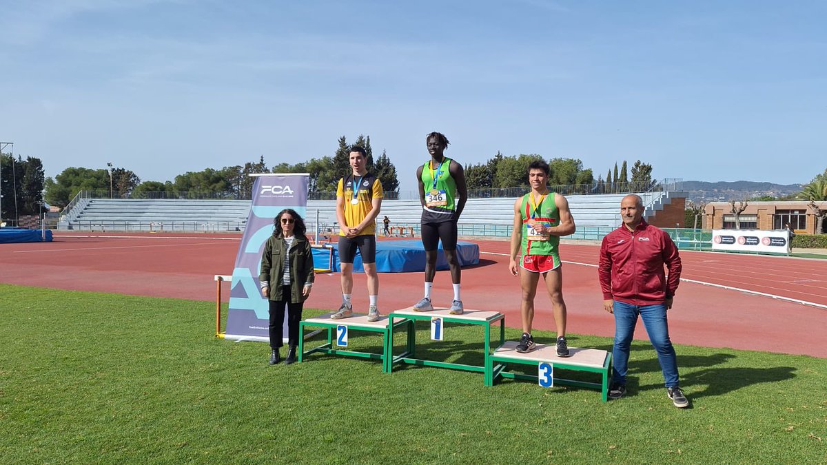 CAIgualada's tweet photo. ALEIX CAMATS CAMPIÓ🥇Sub20 AL DISC + RÈCORD DELS CAMPIONATS i a 13cm del RÈCORD DE CATALUNYA😱😍 (56,41m)

GUIM MORCILLO SOTSCAMPIÓ🥈Sub20 a la Javelina (56,50m)

ELSA ALIAS SOTSCAMPIONA🥈 Sub20 al Martell (46,69m)

FERRAN SAGRERA TERCER🥉Sub20 al Martell (43,14m)

Llançadors🔝 https://t.co/6BsvJhVxcL