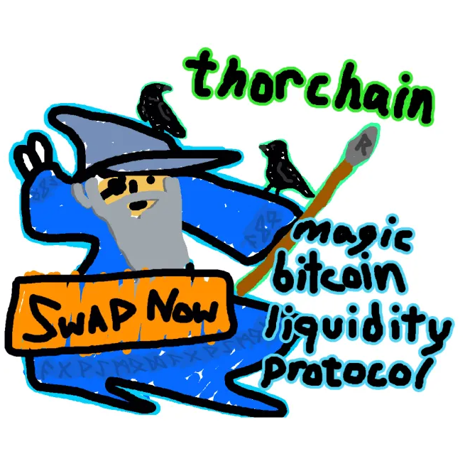 bitcoinwizardry's tweet photo. The Bitcoin Wizard is becoming the mascot of @THORChain! 🥳

Thorchain is one of the biggest and best dexs so we're honored for this to happen. There will also be very rare Thor Wizards given out to special wizards, take a look at 2 of them here 👀 https://t.co/QbEV7dOF1a