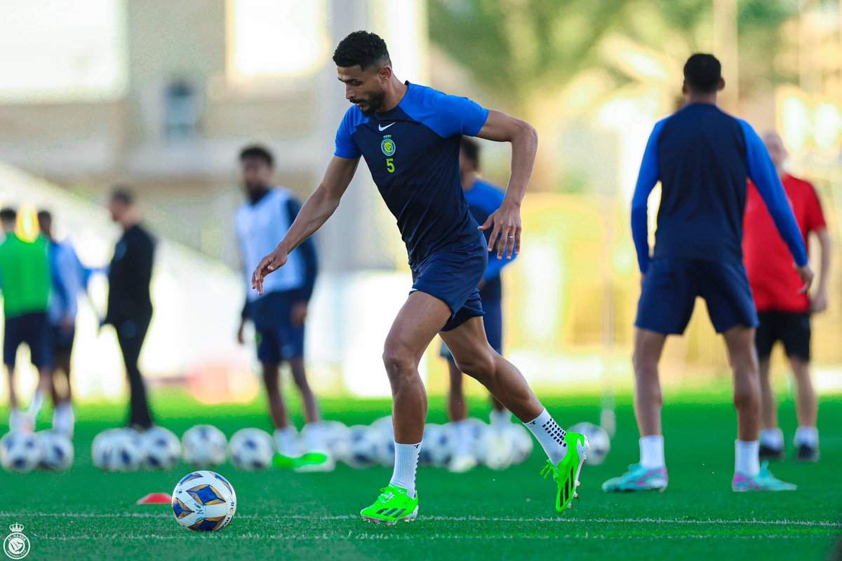 AlNassrFC_EN's tweet photo. Preparations 🔛
For the second leg of the Champions League 💛 https://t.co/5vcNqVgOL9