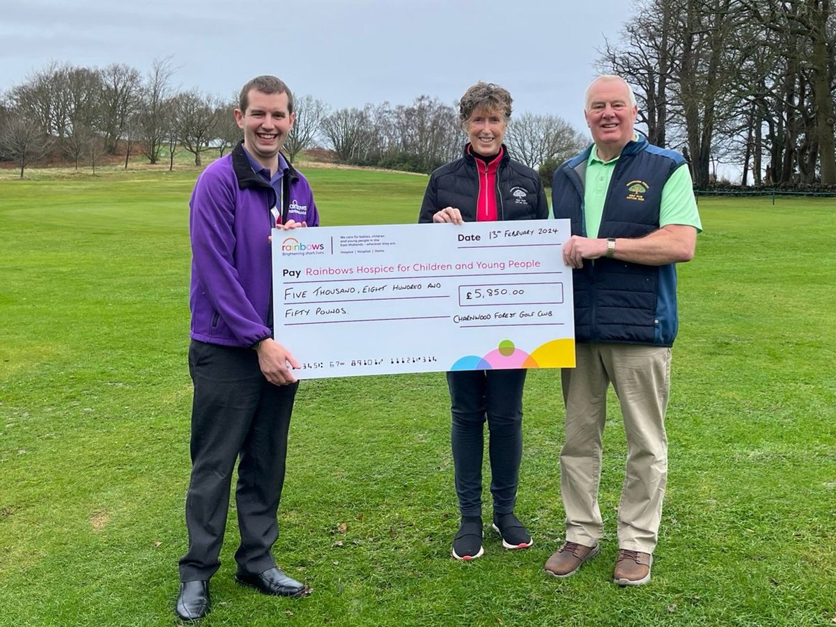 Congratulations to Carol Fearria and Stephen Stanyard on raising a fantastic £5850 for their chosen  charity  <a href="/RainbowsHospice/">Rainbows Hospice</a> in their Captains year 2023!  Many thanks to all members for their support and generosity in raising such an amazing sum for a fantastic charity! 👏👏👏
