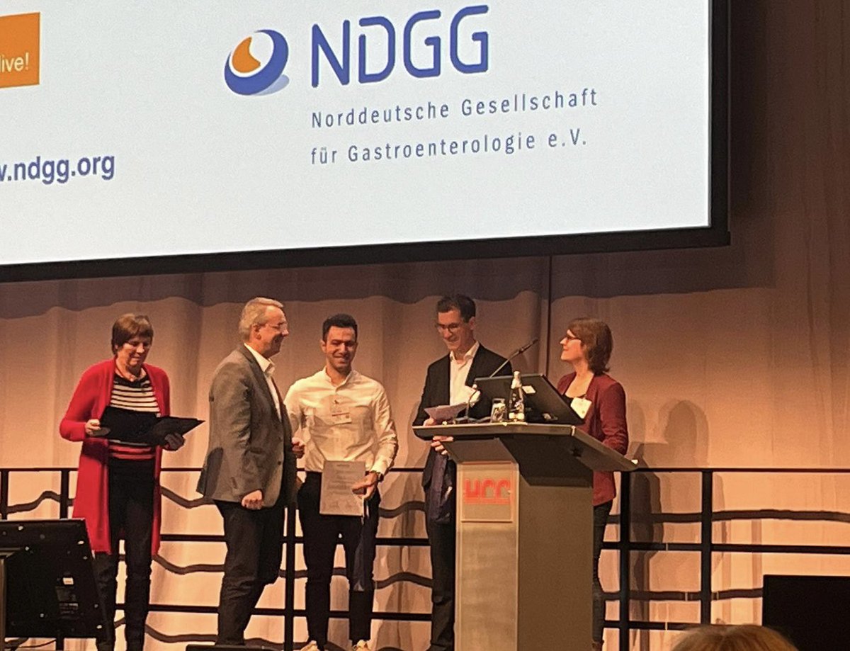 Yesterday Lena Stockhoff was awarded the #NDGG’s doctoral thesis 2nd prize 🥈for her research on “Benefits and Limitations of #TIPS in patients with decompensated liver #cirrhosis” - congrats Lena! 👏