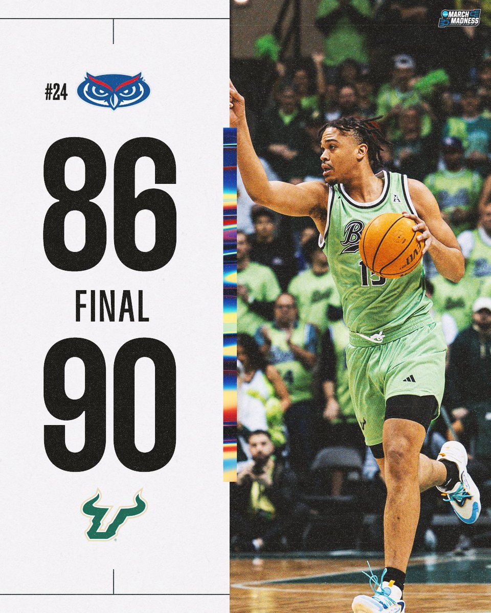 USF GETS A HUGE WIN 😤 A late rally from No. 24 Florida Atlantic is not enough as the Bulls hold strong at home 🔥