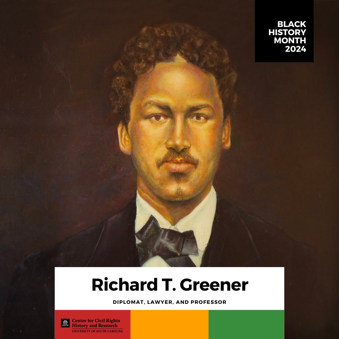 Center for Civil Rights History & Research (@uofsccrc) on Twitter photo #DYK that Richard T. Greener was the first African American professor at the <a href="/UofSC/">University of South Carolina</a>, serving during the Reconstruction Era, from 1873 through 1877? Born in Philadelphia, Greener was the first African American graduate of Harvard University before coming to South Carolina. 1/2 #DYK that Richard T. Greener was the first African American professor at the <a href="/UofSC/">University of South Carolina</a>, serving during the Reconstruction Era, from 1873 through 1877? Born in Philadelphia, Greener was the first African American graduate of Harvard University before coming to South Carolina. 1/2