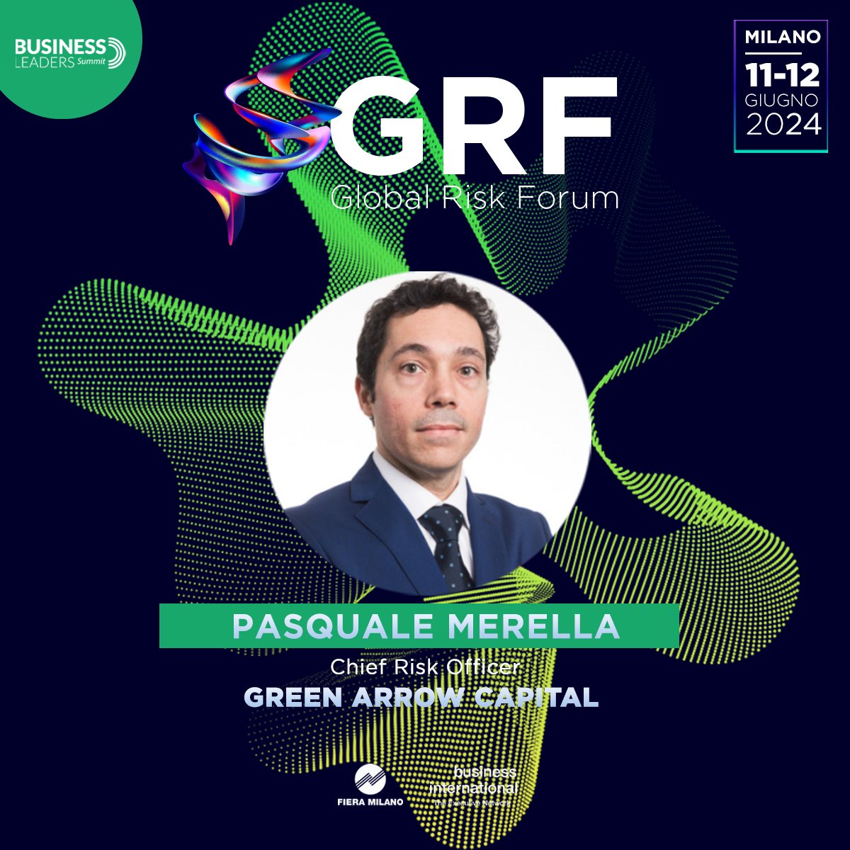♻ Quali sono le priorità nell’agenda del Risk Manager?
📅Ne parla al Global #Risk Forum (11-12.06 | Allianz MiCo). in #BusinessLeaders Summit, <a href="/pasqualemerella/">Pasquale Merella, FRM</a>, Chief Risk Officer, <a href="/GA_Capital/">Green Arrow Capital</a>.
👉businessinternational.it/Eventi/4916/Gl…