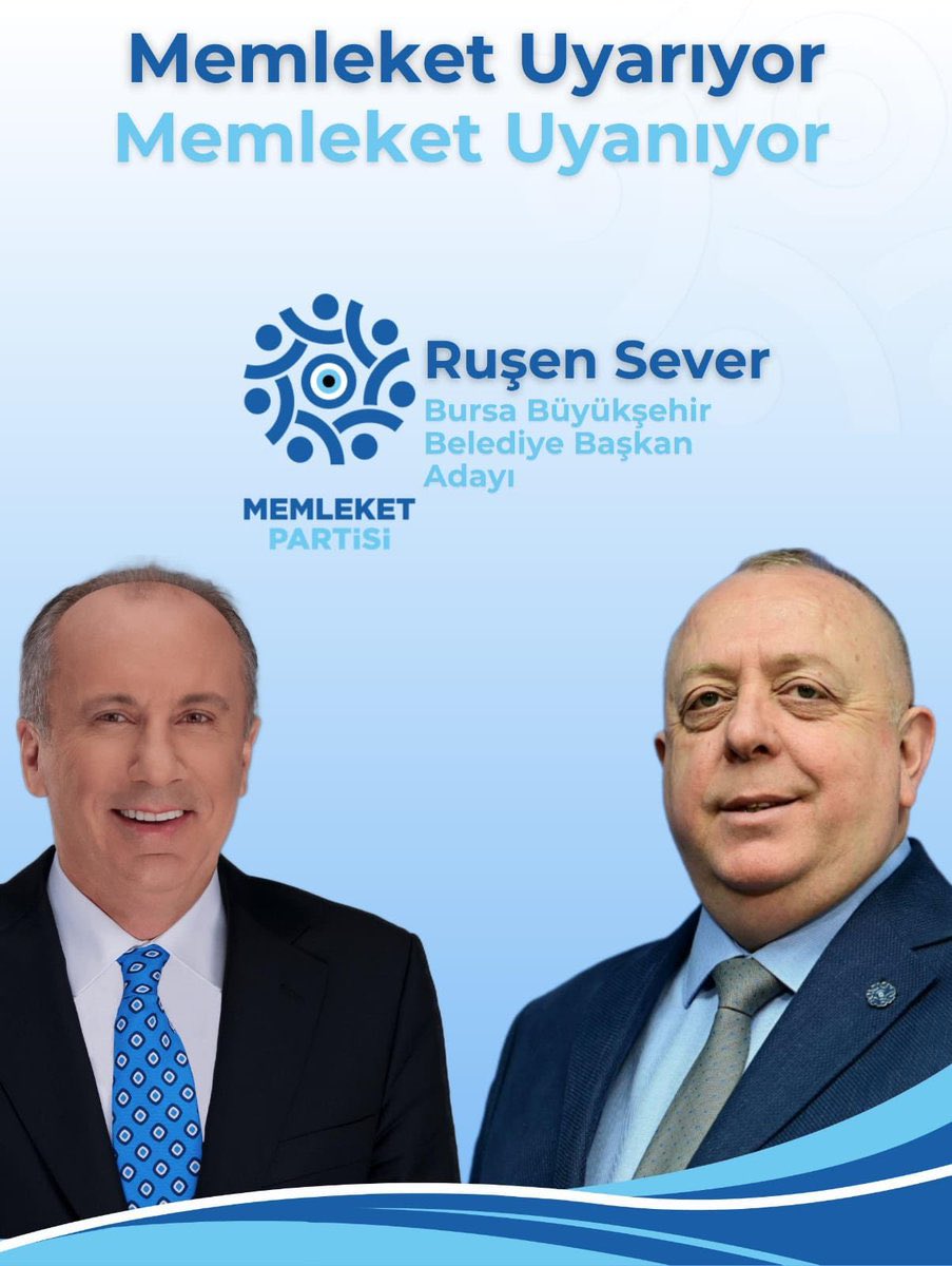 Bursa Büyükşehir Belediye Başkan Adayımız Ruşen Sever <a href="/SeverRusen/">Ruşen Sever</a> 🧿