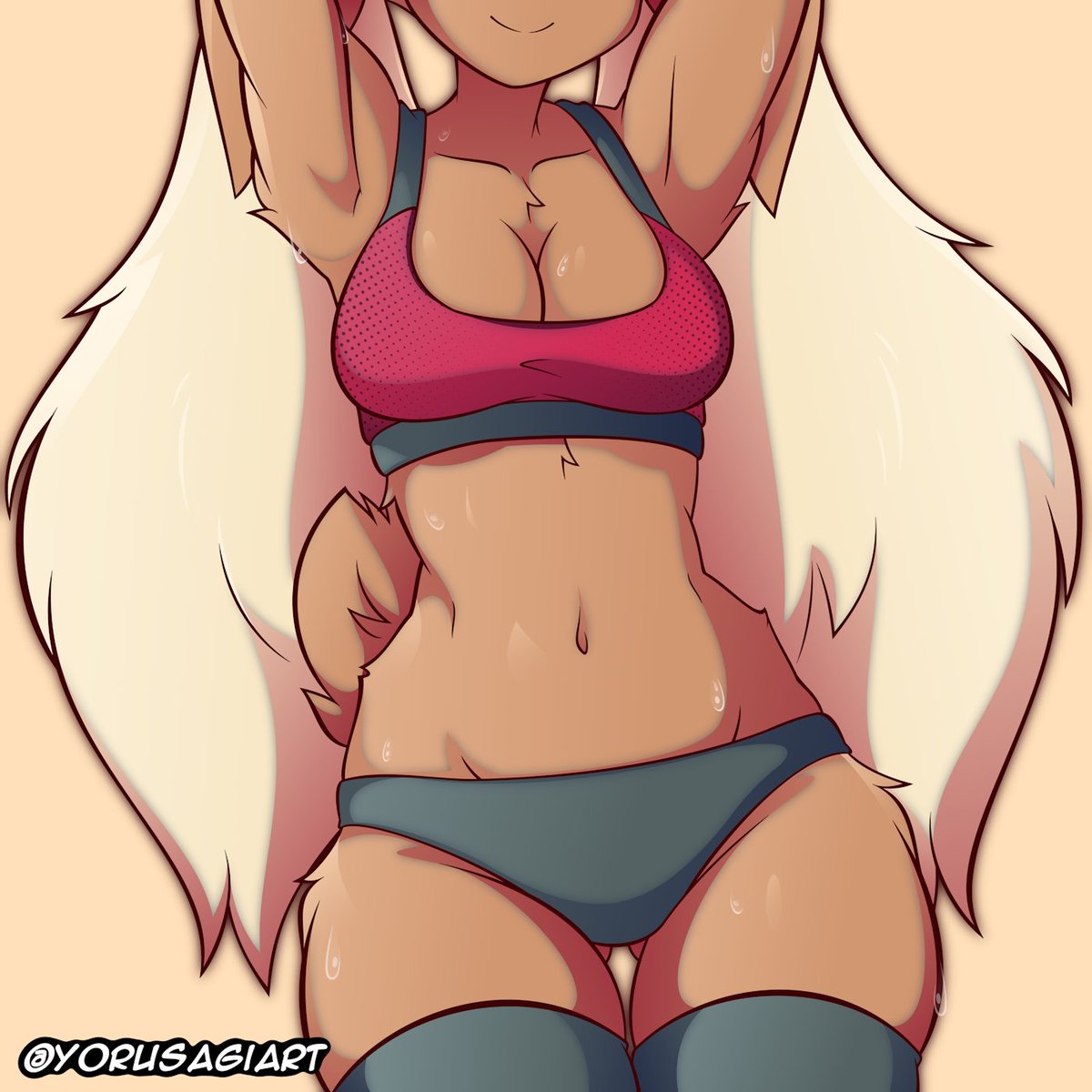 YorusagiArt's tweet image. Do Lopunny workout?
👀💦